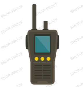 Walkie Talkie Vector In Green Color
