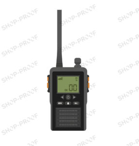 Walkie Talkie Vector In Grey Color