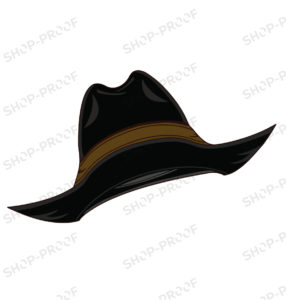 Black Western Cow Hat