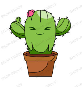 Cactus Cartoon Royalty Vector