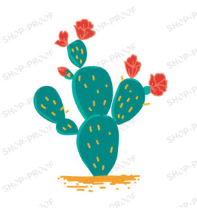 Cactus Cute Flower Vector