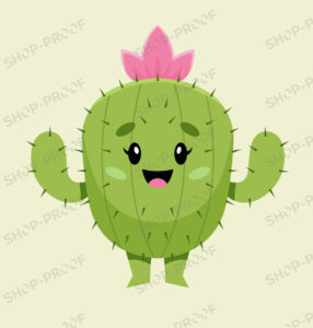 Cartoon Cactus Vector