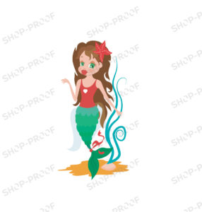 Character Mermaid Vector Stylish Design