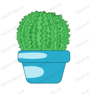 Creative Royalty Cactus Vector