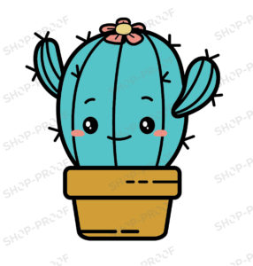 Cute Cactus Plant Vector