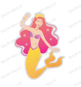 Cute Cartoon Mermaid Vector Design
