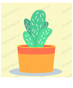 Cute Desert Cactus Vector