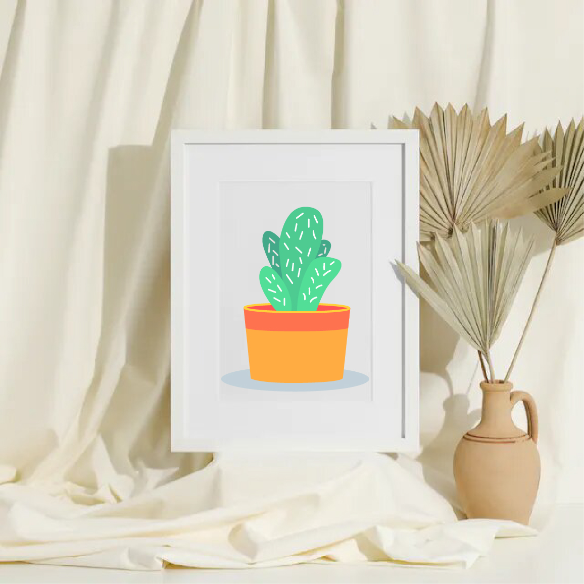 Cute Desert Cactus Vector - Design Shop by AquaDigitizing