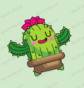 Cute Little Cactus Vector Design