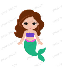 Cute Meramaid Girl Vector