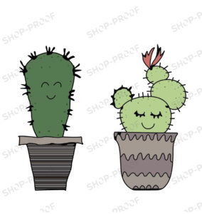 Double Cactus Vector Design