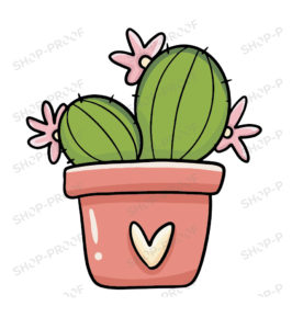 Flower Pot Cactus Vector