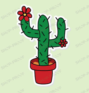 Flowers Cactus Vector