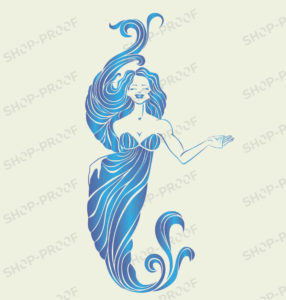 Girl Mermaid Royalty Vector