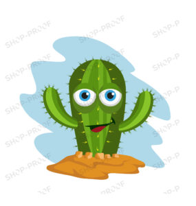 Happy Cactus Vector