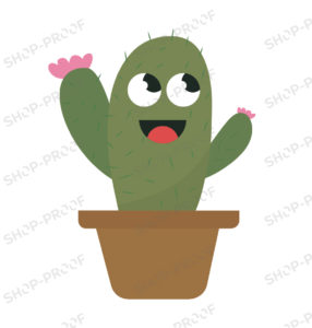 Happy Cactus Vector Design