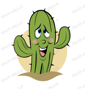 Kawaii Cactus Royalty Vector