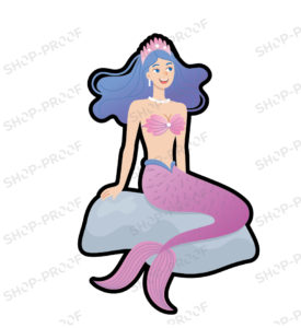 Mermaid Cartoon Girl Character Vector Design