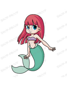 Mermaid Cartoon Vector