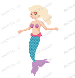 New Look Mermaid Girl Vector