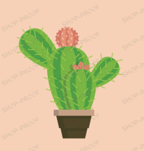 New Stylish Cactus Vector Design