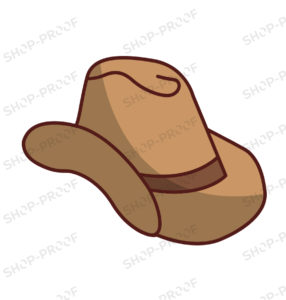 Premim Cow Boy Vector Hat Royalty