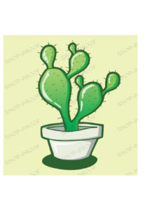 Royal Cactus Vector Design