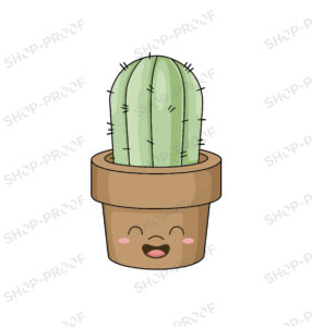 Royalty Cactus Vector Design