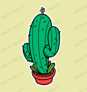 Royalty Cactus Vector Design