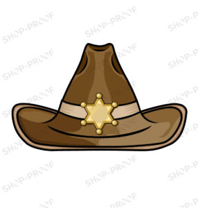 Sheriff Hat Vector Royalty