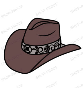 Simple Cow Boy Hat Vector Design
