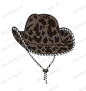 Star Royalty Cow Boy Hat Vector