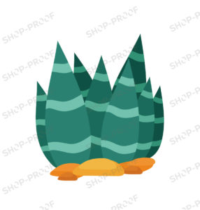 Stylish Cacti Royalty Vector