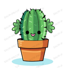 Stylish Cacti Vector