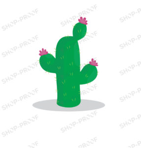 Stylish Cactus Plant Vector