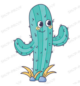 Stylish Cute Cactus Vector