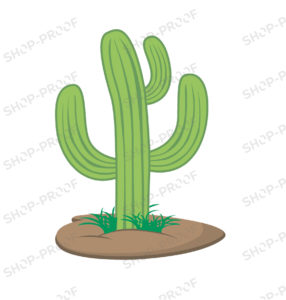 Stylish Kawaii Cactus Vector Design
