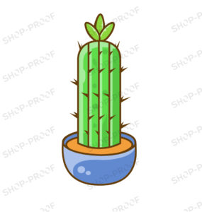 Stylish Premium Cute Cactus Vector