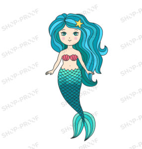 Blue Mermaid Vector