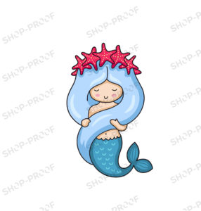 Bluish Mermaid Vector