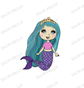 Crown Mermaid Vector