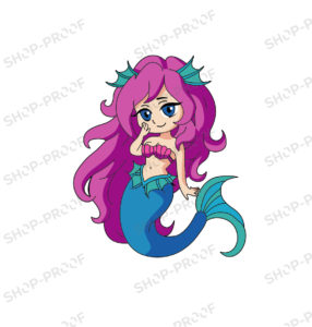 Cute Smile Mermaid Vector