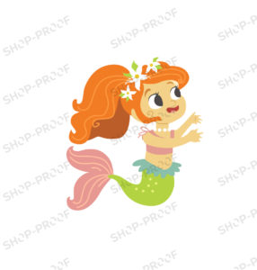Flower Mermaid Vector