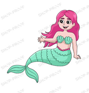 Happy Mermaid Vector