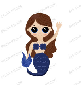 Hello! Mermaid Vector