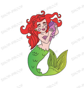 Ice cream Mermaid Vector Design