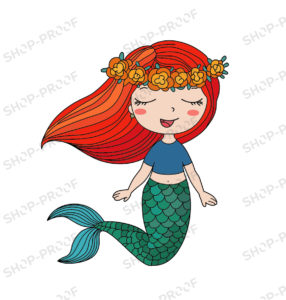 Joyfull Mermaid Cute Look Vector