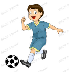 Little Boy Soccers playing