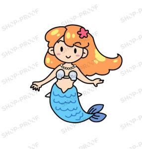 Little Mermaid Cartoon Vector