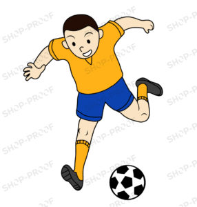 Man Kicking Ball